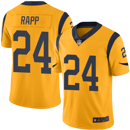 Los Angeles Rams Limited Gold Men Taylor Rapp Jersey NFL Football 24 Rush Vapor Untouchable